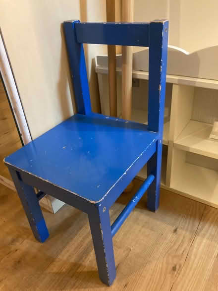 Photo of free Small chair, curtain poles, shelf (Bow E3) #2