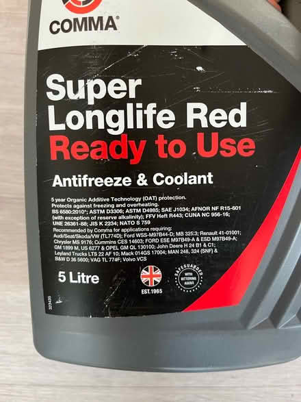 Photo of free Antifreeze & Coolant (Horsham) #1