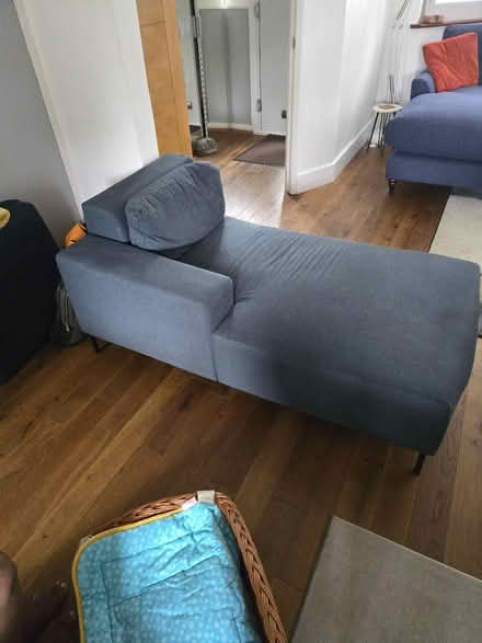 Photo of free Small Blue Chaise (Twickenham) #3