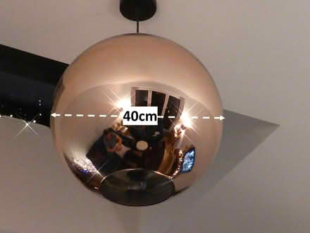 Photo of free 2 copper effect pendant lights approx. 40cm in diameter (CT9) #2