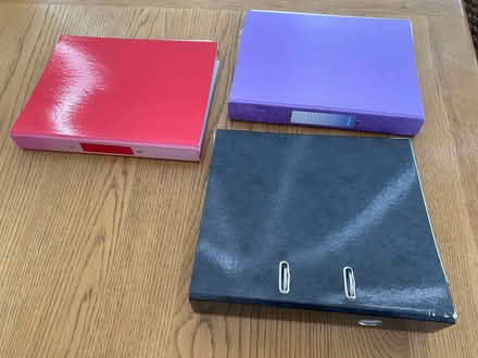 Photo of free 2 ring binders and 1 lever arch file with poly pockets (Hellesdon NR6) #1