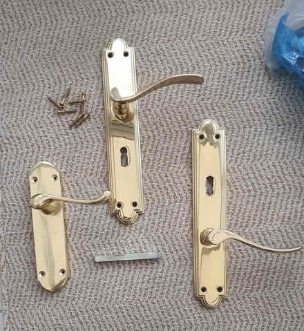 Photo of free Polished Brass Door Handles (DA2) #1