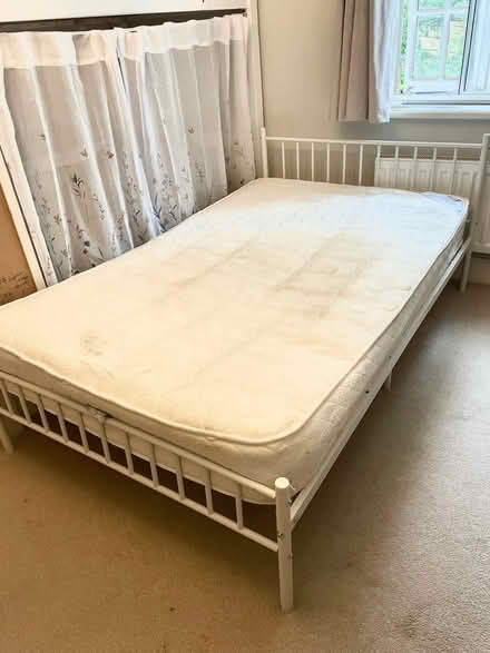 Photo of free Small Double bed and mattress (PO18) #1