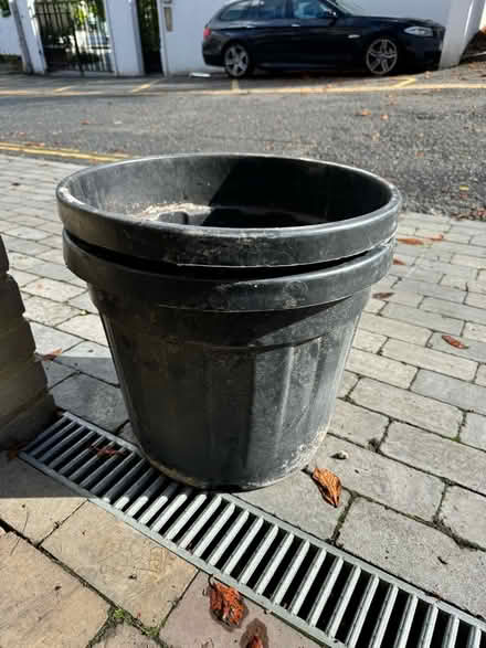 Photo of free 2x large plastic plant pots (Highbury Barn N5) #1