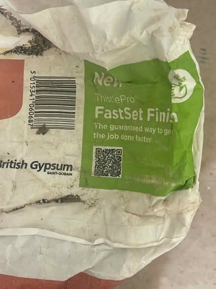 Photo of free Bag of fast set finish plaster (Worthing BN11) #1