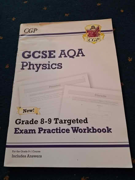 Photo of free AQA GCSE Physics Practice Workbook (Pickering YO18) #1