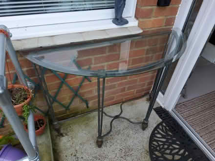 Photo of free Glass top metal hall stand (Ivybridge PL21) #1
