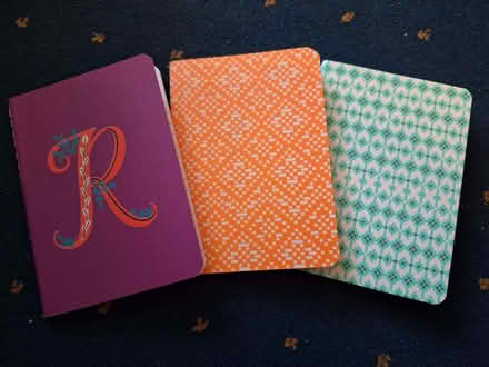 Photo of free 3 x A6 Lined Notebooks (Pickering YO18) #1