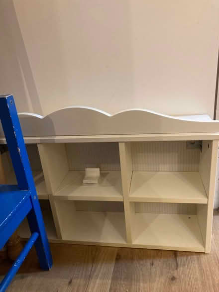 Photo of free Small chair, curtain poles, shelf (Bow E3) #3