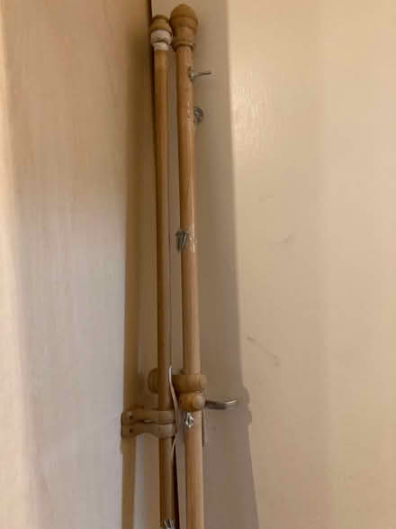 Photo of free Small chair, curtain poles, shelf (Bow E3) #4