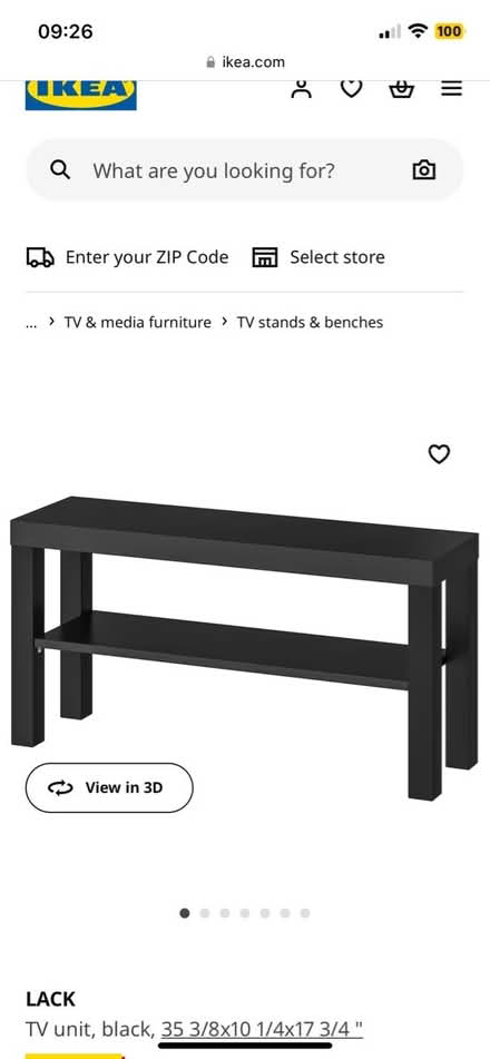 Photo of TV stand similar to ikea Lack (Sw9 9et) #1