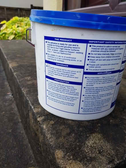 Photo of free Tile Adhesive & Grout (Portishead BS20) #2