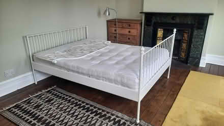 Photo of free King size white bed & mattress (NW10 4PH) #3
