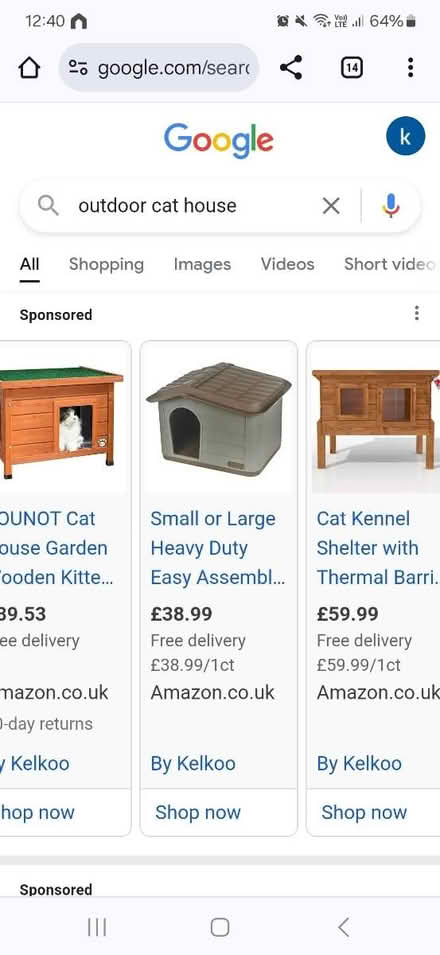 Photo of Outdoor cat house /small dog kennel (Sheffield city centre) #1