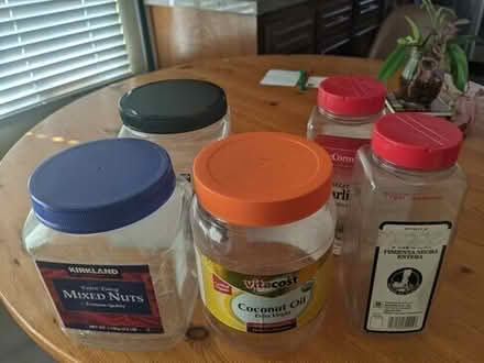 Photo of free Several Plastic Jars #1