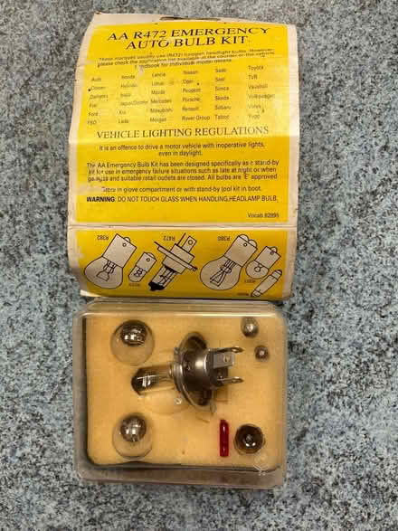 Photo of free AA R472 emergency auto bulb kit (Droitwich) #2