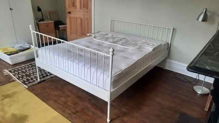 Photo of free King size white bed & mattress (NW10 4PH) #4