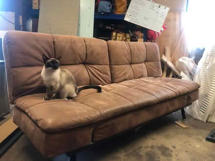 Photo of free Leather effect sofa bed (CB1) #3