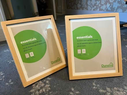 Photo of free Large wooden picture frames x2 (CB2) #1