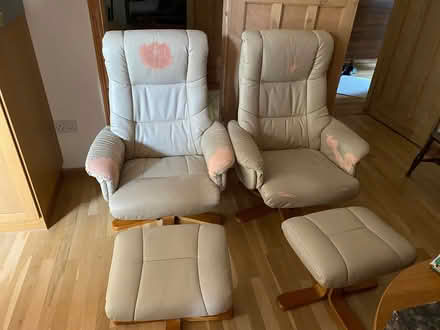 Photo of free Swivel reclining arm chairs (Loughborough LE11) #1