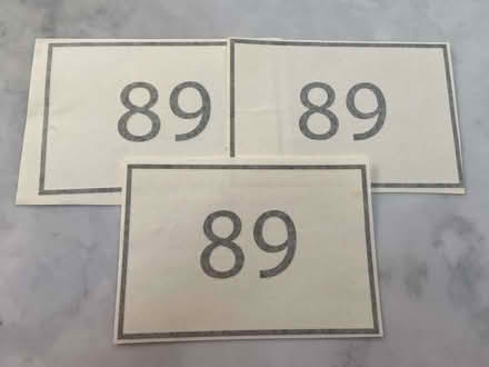 Photo of free Adhesive door numbers for a fanlight (see first photo) (Epping CM16) #2