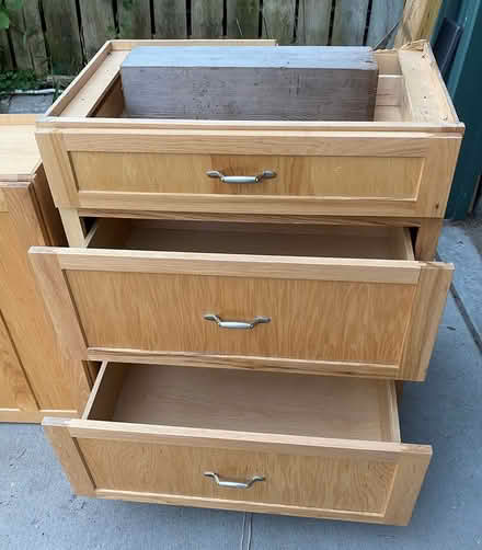 Photo of free 1 30” base cabinet with 3 drawers (2533 Colfax Ave S, Mpls.) #1