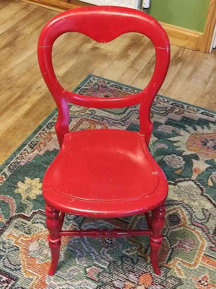 Photo of free Red dining chair (Tansley DE4) #1