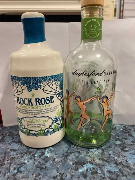 Photo of free Empty gin bottles (AB14) #1