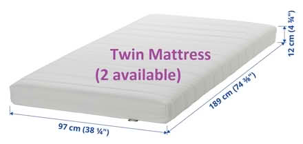 Photo of free 2 IKEA Twin Matttress (Sunset Hill) (Ballard loyal heights) #1