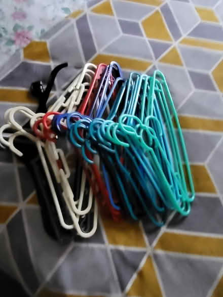 Photo of free Coloured Clothes Hangers (Harlow, CM18 Near the Crem) #1