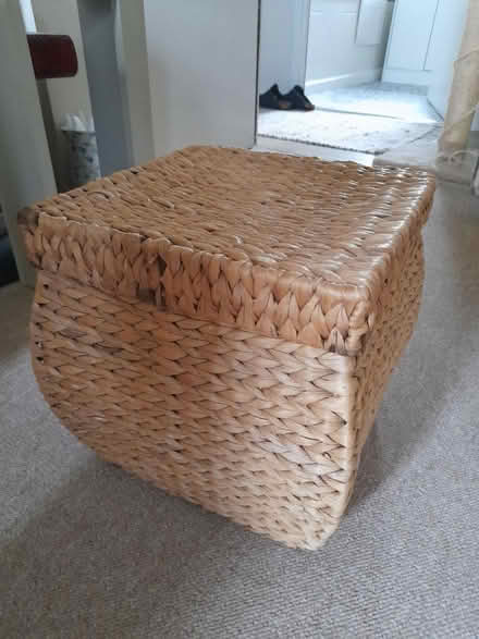 Photo of free Wicker storage stool (Larkhall, Bath BA1) #3