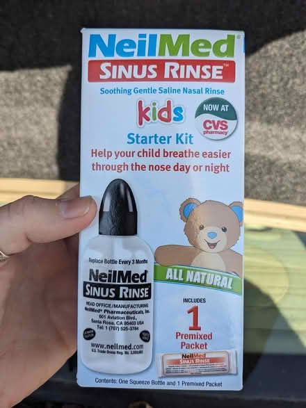 Photo of free Unopened sinus rinse kids kit (Main St - Pleasant Ln Lombard) #1