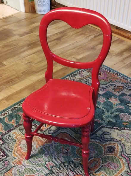 Photo of free Red dining chair (Tansley DE4) #2