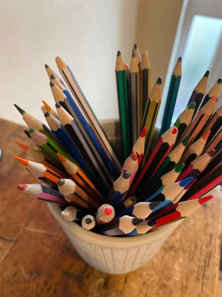 Photo of free Assorted coloured pencils (New Malden) #1