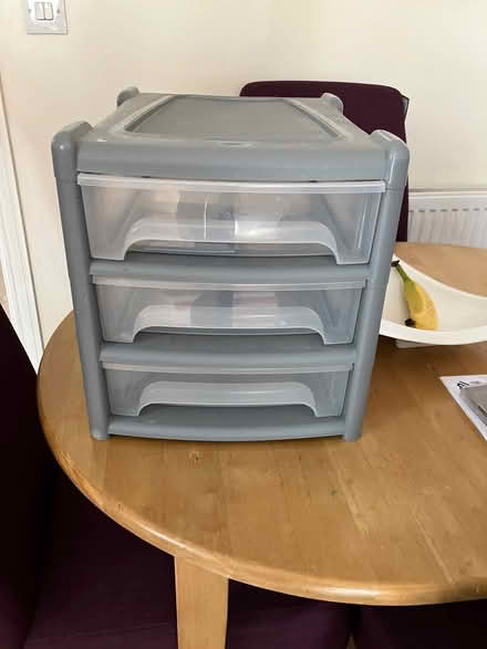 Photo of free Another set of plastic drawers (Popley RG24) #1
