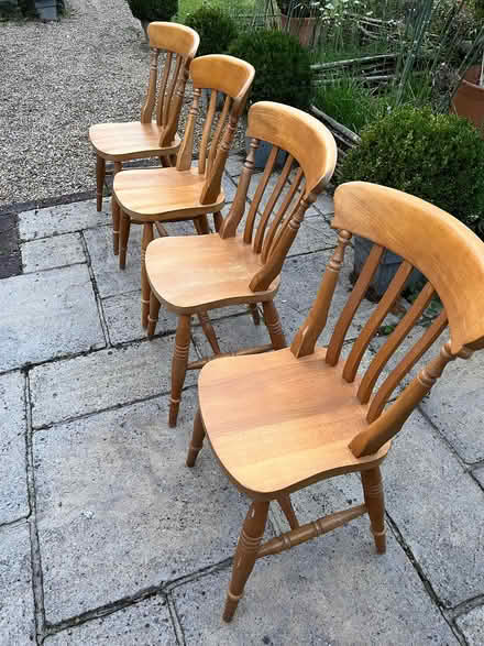 Photo of free Four Pine Kitchen Chairs (Hales Bridge RH5) #1