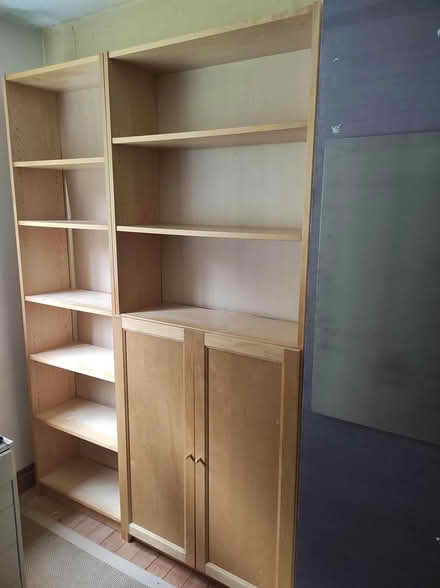 Photo of free 2 IKEA Billy bookshelves + 2 doors (Bollington SK10) #1