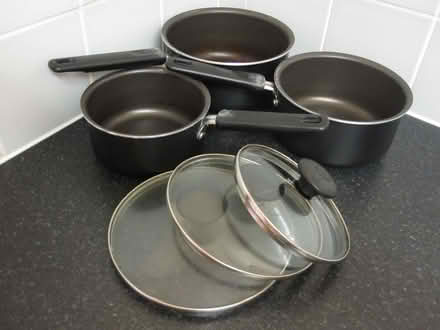 Photo of free Set of 3 Prestige Saucepans with Glass Lids (Maidenhead SL6) #1