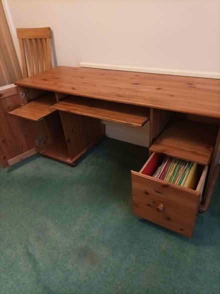 Photo of free Pine office desk (West Worthing BN11) #1