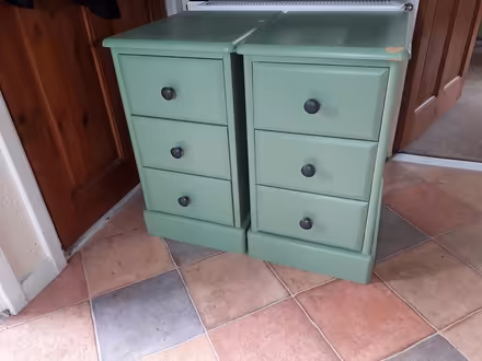Photo of free Painted Pine Bedside Drawers (EH33, Tranent) #1