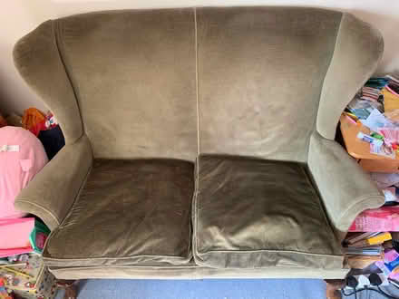 Photo of free Green Parker Knoll two person sofa (CB4) #1