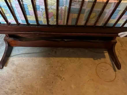 Photo of free Vintage handmade wood cradle (Delaplane Manor, Newark) #3