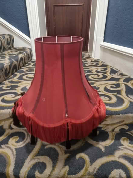 Photo of free Pair of Red Lamp Shades (Freeland, Oxfordshire) #1