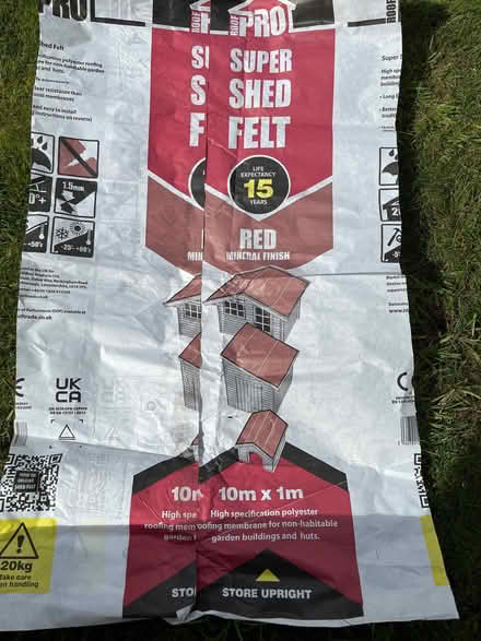 Photo of free Roofing felt (Chorley Moor PR7) #1