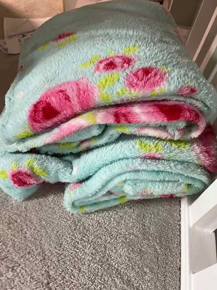 Photo of free 2 X fleece throws (Blackrock) #1