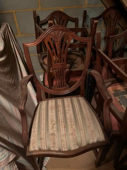 Photo of free Dining Table and six chairs (Hales Bridge RH5) #4