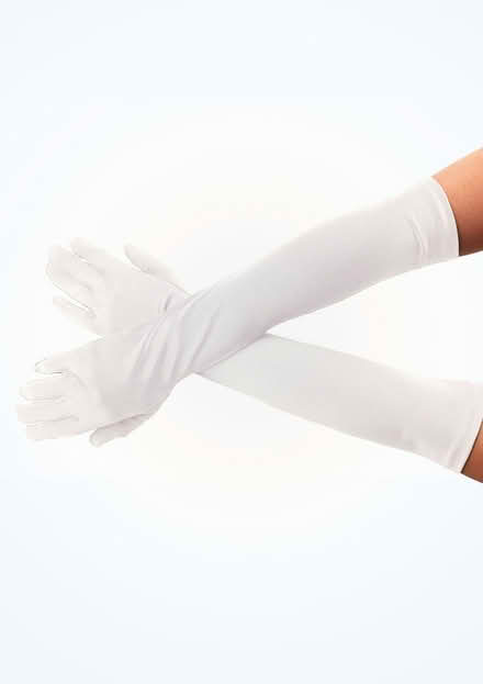 Photo of Girls gloves long white satin (Widcombe, Bath) #1