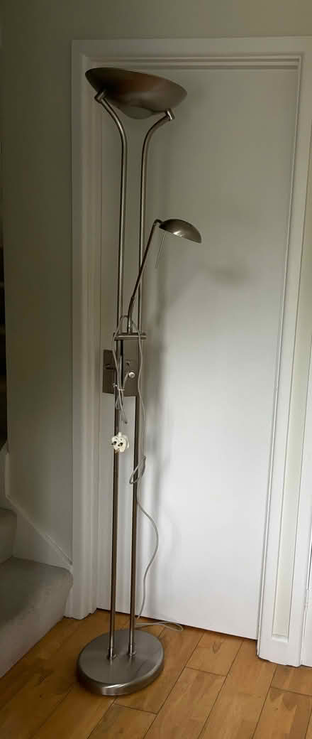 Photo of free Tall chrome finish uplighter (Ashley) #1