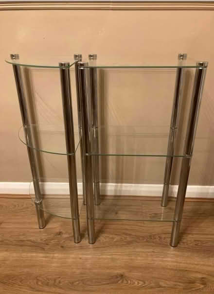 Photo of free 2 Glass Shelf Units (DA2) #1