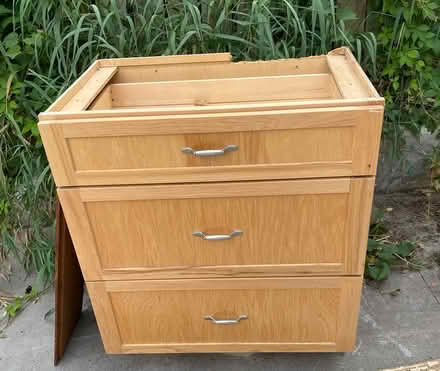 Photo of free 1 30” base cabinet with 3 drawers (2533 Colfax Ave S, Mpls.) #2